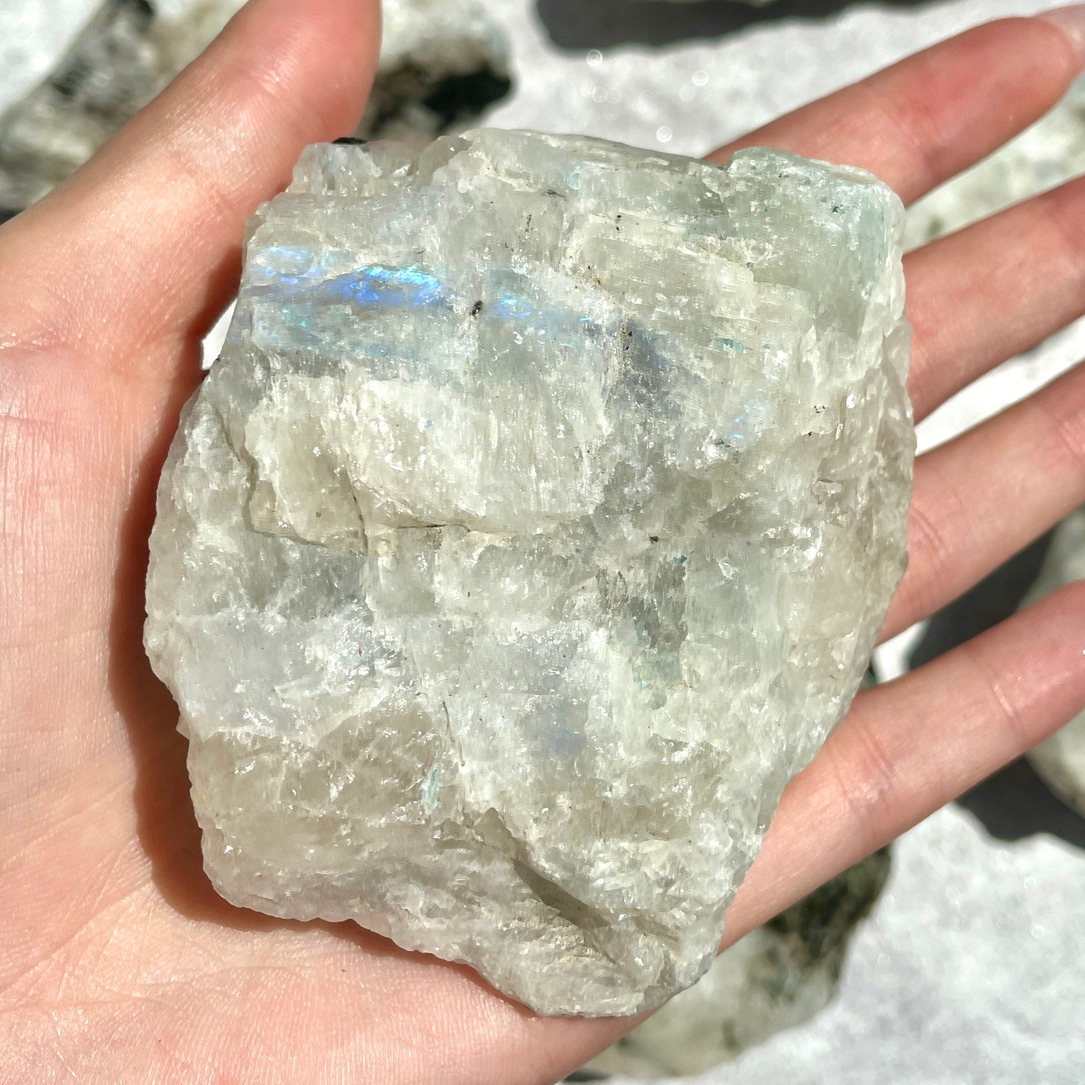 Rainbow Moonstone Rough 1pc (LRG) Rainbow Moonstone Rough 1pc (LRG)